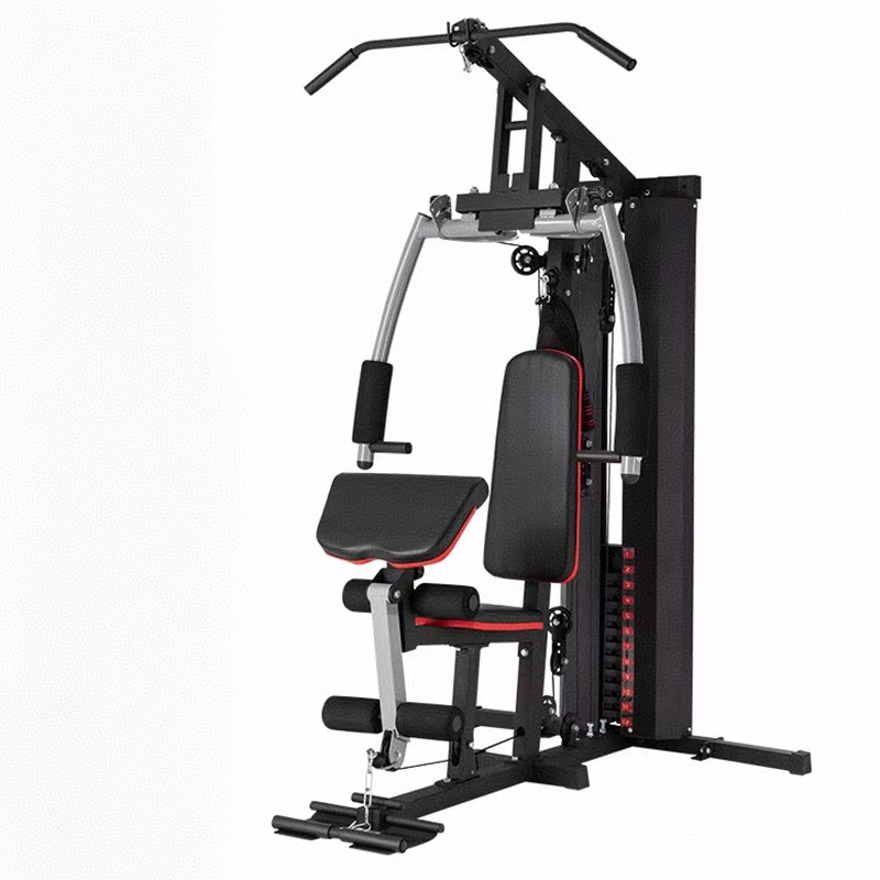 All In One Gym Home Equipment - เครื่องออกกำลังกายแบบออลอินวันสำหรับผู้ชาย อุปกรณ์เพาะกายโครงโลหะ สำหรับบริหารหน้าอก ไบเซ็ปส์ ไหล่ หลัง