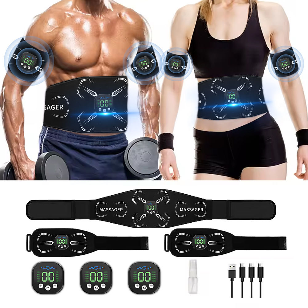 Home Gym Routine - เครื่องกระตุ้นกล้ามเนื้อ EMS เครื่องฝึกกล้ามเนื้อหน้าท้อง บริหารกล้ามเนื้อแขน หน้าท้อง ขา