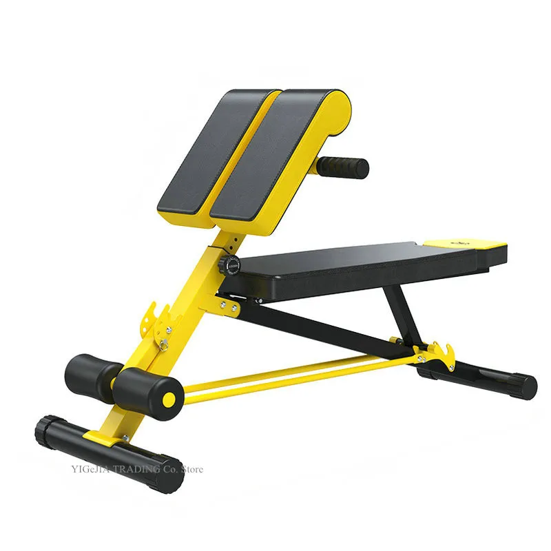 All In One Gym Home Equipment - ม้านั่งออกกำลังกายปรับระดับได้สำหรับการออกกำลังกายหลากหลายรูปแบบ, เก้าอี้ AB Roman แบบครบวงจร, อุปกรณ์ฟิตเนสพร้อมที่นั่งสำหรับดัมเบลสำหรับยิมและบ้าน