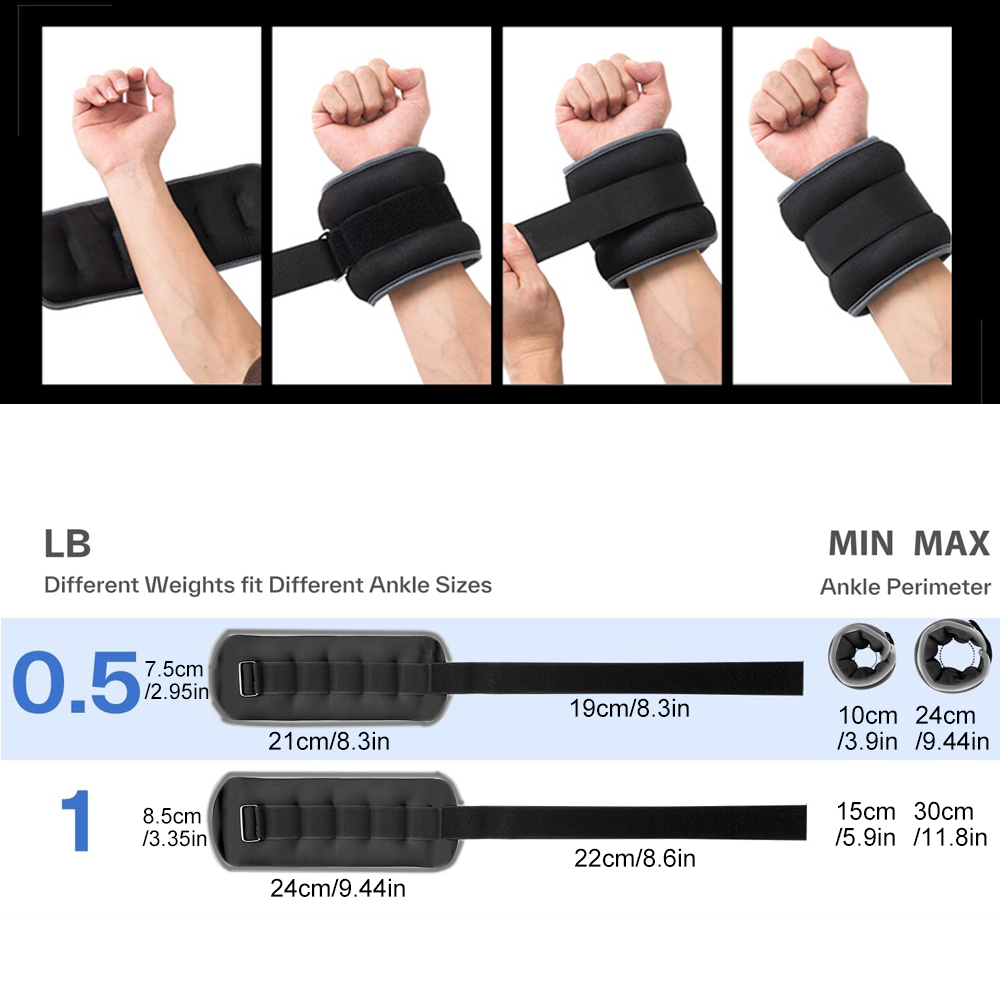 แผ่นถ่วงน้ำหนักข้อเท้าและข้อมื - Leg Home Gym Workout บทวิจารณ์และราคา