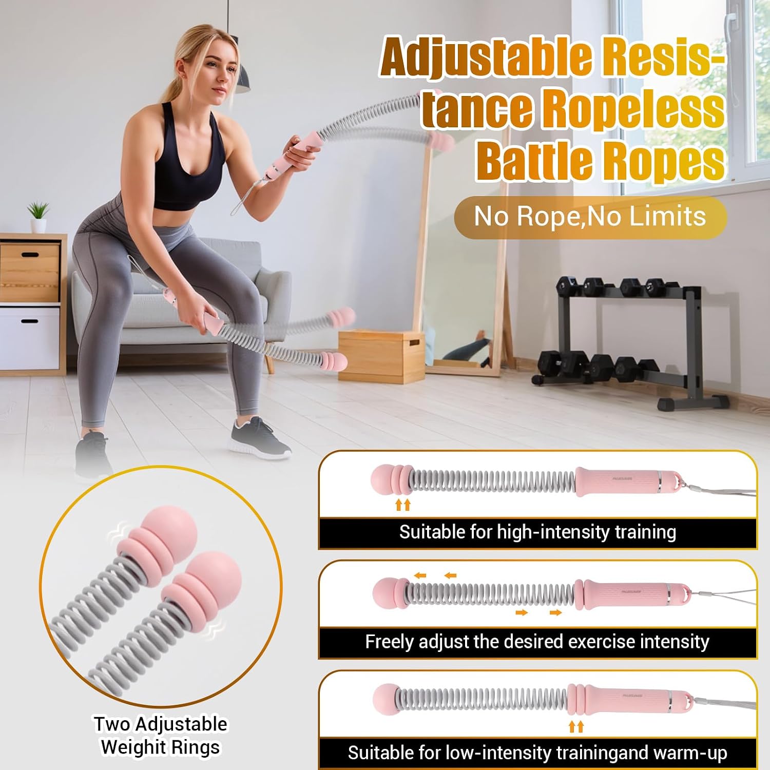 เชือกออกกำลังกายแบบพกพาไร้สาย, - Home Gym Portable บทวิจารณ์และราคา