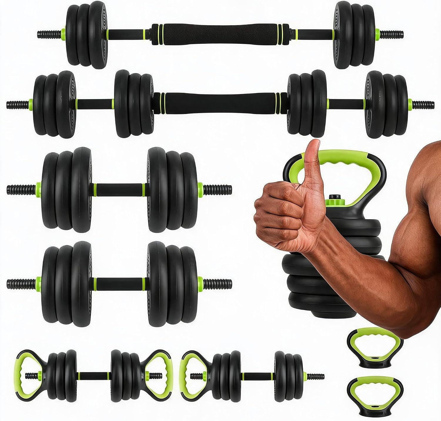 ชุดดัมเบลปรับน้ำหนักได้ 4 in 1 - Home Gym Equipment Set บทวิจารณ์และราคา