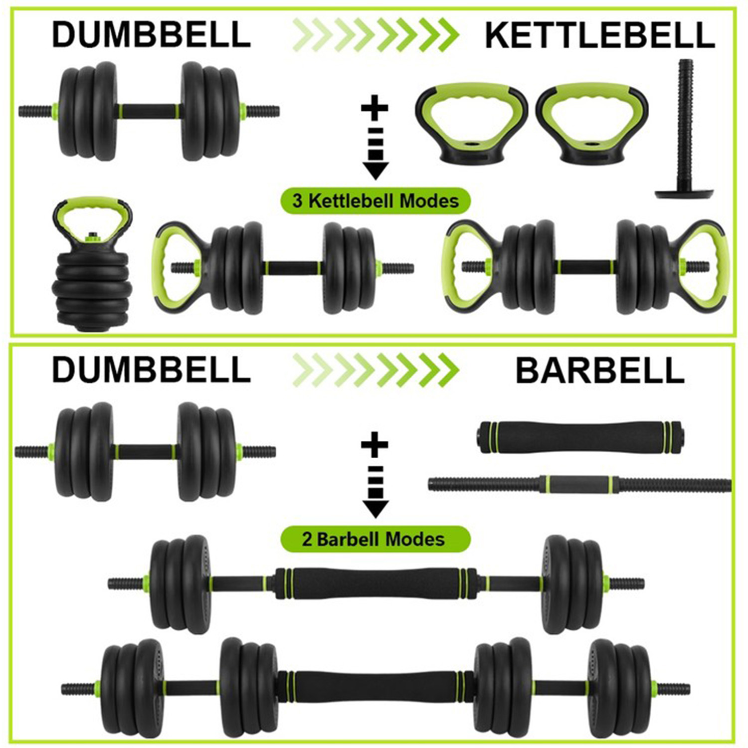 ชุดดัมเบลปรับน้ำหนักได้ 4 in 1 - Home Gym Equipment Set บทวิจารณ์และราคา