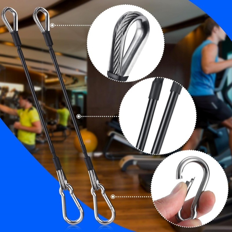 สายเคเบิลยิม 25 ซม. 1/2 ชิ้น ใ - Lat Pulldown Cable บทวิจารณ์และราคา