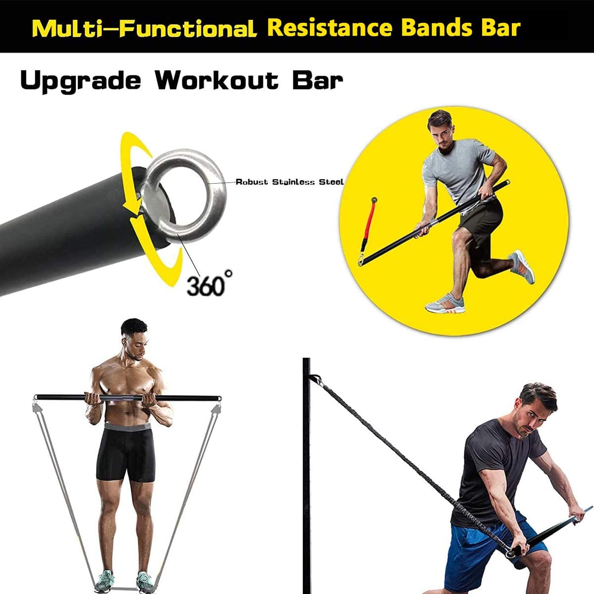 150lb ฟิตเนส Booty ความต้านทาน - Home Gym Equipment Set บทวิจารณ์และราคา